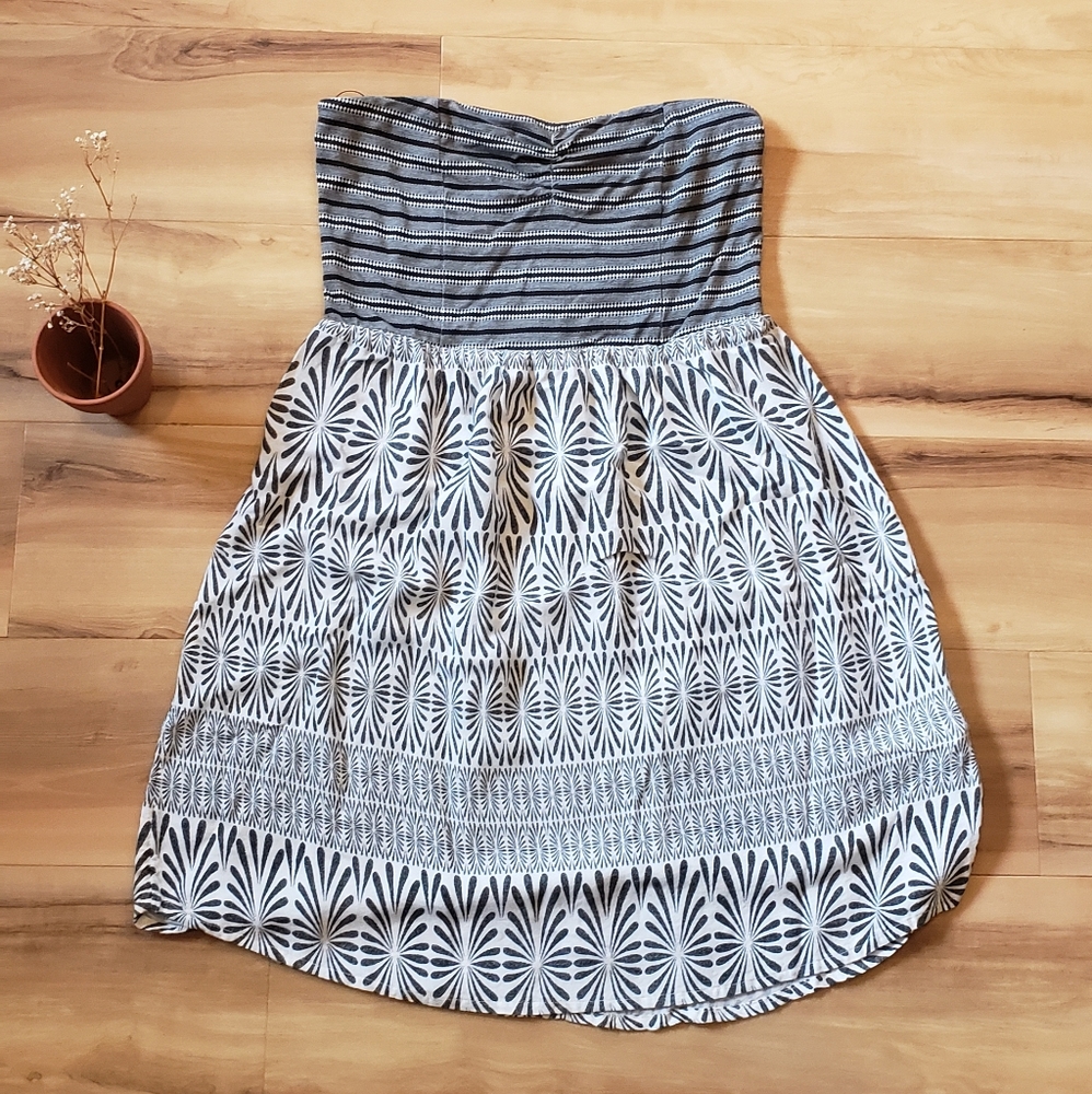 Roxy strapless sun dress sz M